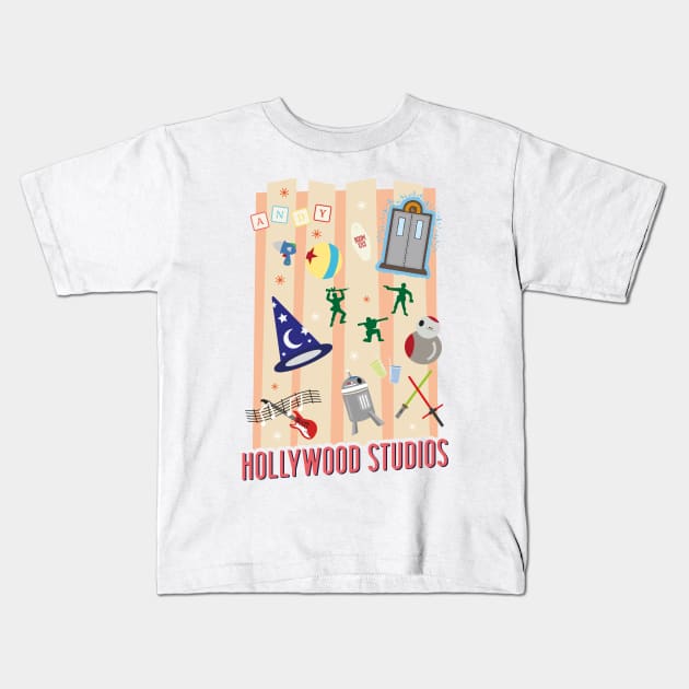 Hollywood Studios Kids T-Shirt by jordihales